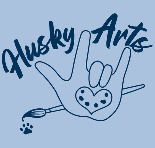 Hunsberger Husky Art Program shirt design - zoomed