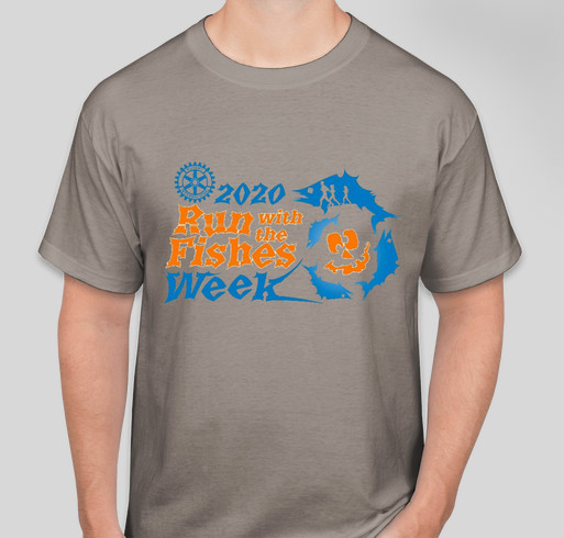 2020 Run With the Fishes Week Fundraiser - unisex shirt design - front