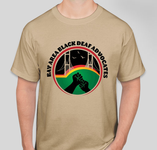2021 Bay Area Black Deaf Advocates (BABDA) T-shirt Fundraiser Fundraiser - unisex shirt design - front