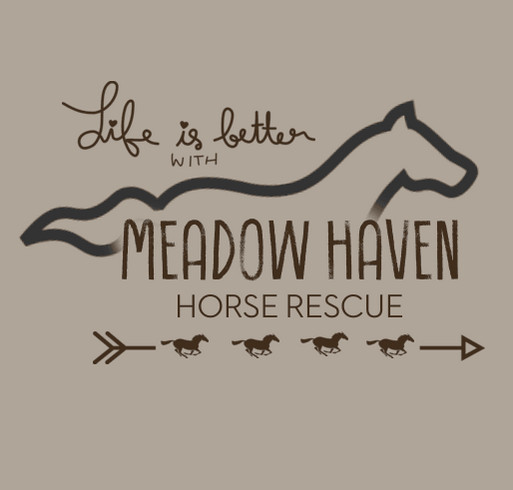 Help Meadow Haven Horse Rescue ! shirt design - zoomed