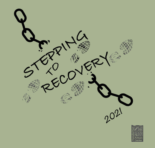 Stepping to Recovery Virtual Fundraiser Walk 2021 shirt design - zoomed