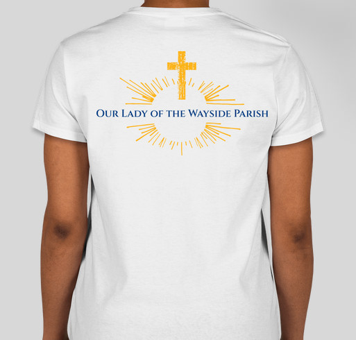 Celebrate 70 - Men Women - White Fundraiser - unisex shirt design - back