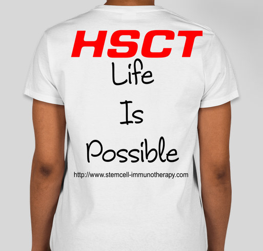 Chad's HSCT Journey Fundraiser - unisex shirt design - back