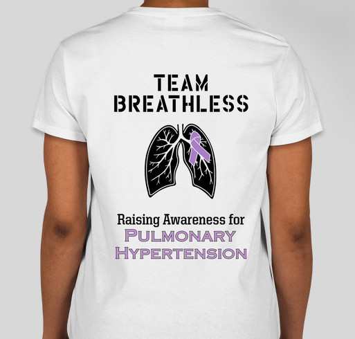 Team Breathless Fundraiser - unisex shirt design - back