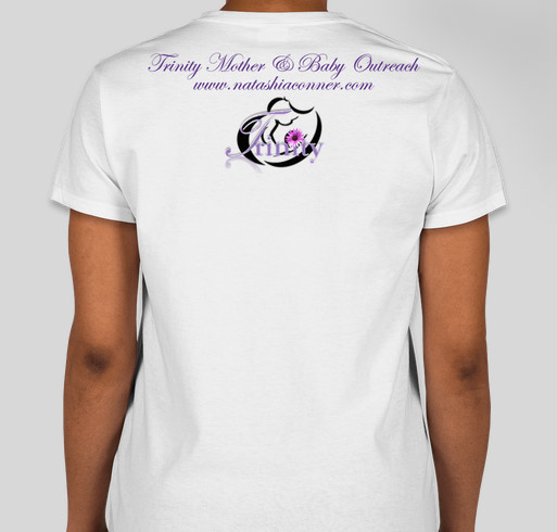 Support breastfeeding in public and raise money for affordable breastfeeding support Fundraiser - unisex shirt design - back