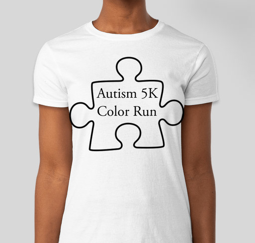 Autism 5K Color Run Fundraiser - unisex shirt design - front