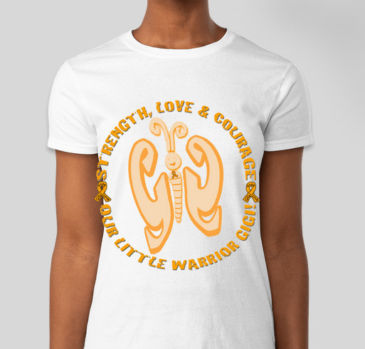 Gigi our little warrior Fundraiser - unisex shirt design - front