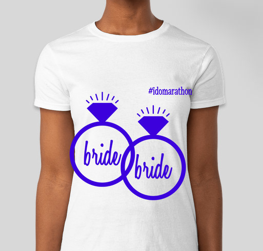 #idomarathon Fundraiser - unisex shirt design - front