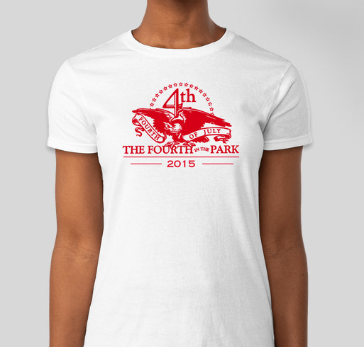 2015 4th in the Park Celebration Fundraiser - unisex shirt design - front