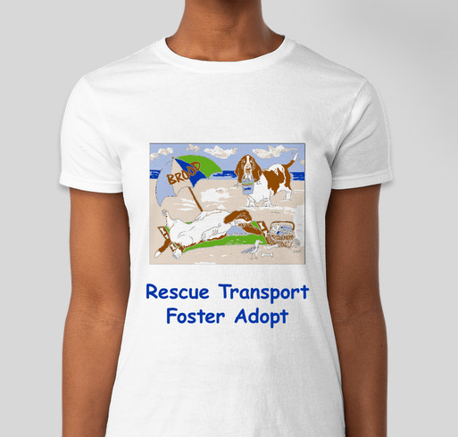 Basset Rescue of Old Dominion Ramble T-Shirts Fundraiser - unisex shirt design - front
