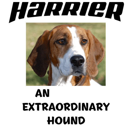 WE LOVE HARRIERS! shirt design - zoomed