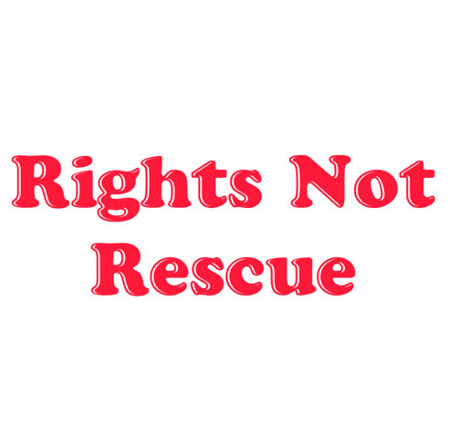 Rights not rescue shirt design - zoomed