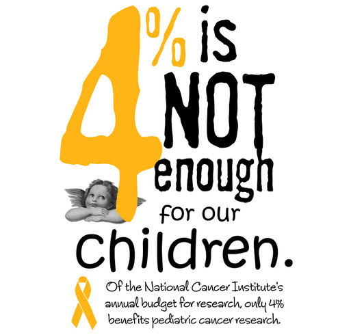 Four Percent is NOT Enough for our Children! shirt design - zoomed
