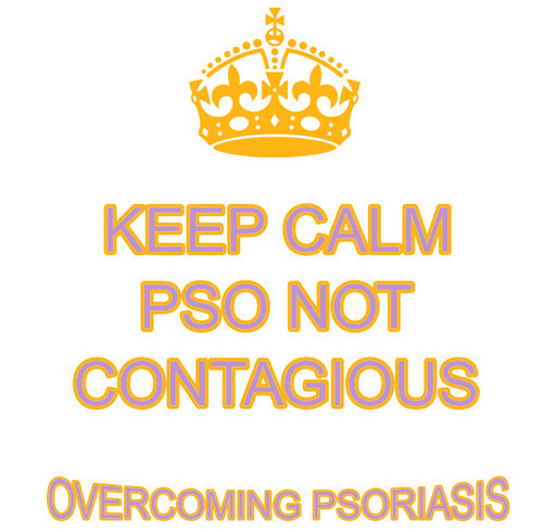 Overcoming Psoriasis shirt design - zoomed