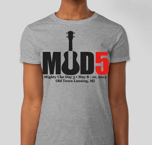 Mighty Uke Day 5 Fundraising T-Shirt Fundraiser - unisex shirt design - front