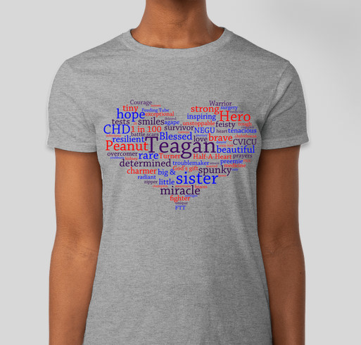 Team Teagan-CHD/TS Fundraiser - unisex shirt design - front