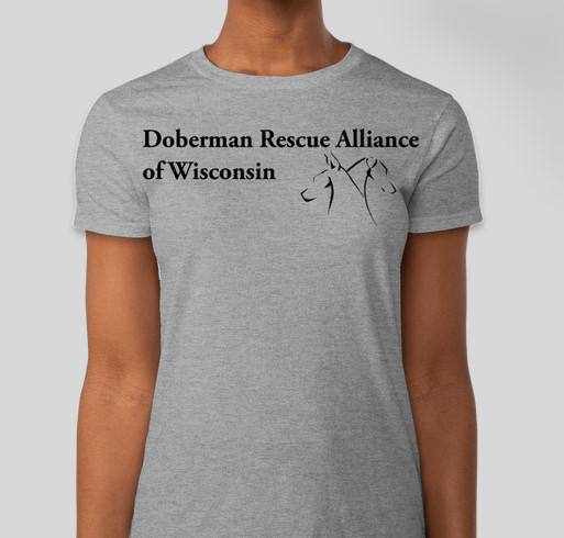 Doberman Rescue Alliance of Wisconsin Fundraiser - unisex shirt design - small