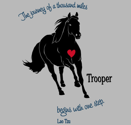 In Honor of Trooper's Journey Over the Rainbow Bridge shirt design - zoomed