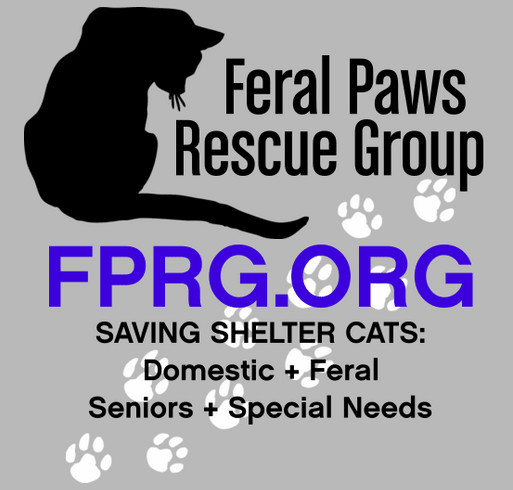 Feral Paws Rescue Group shirt design - zoomed