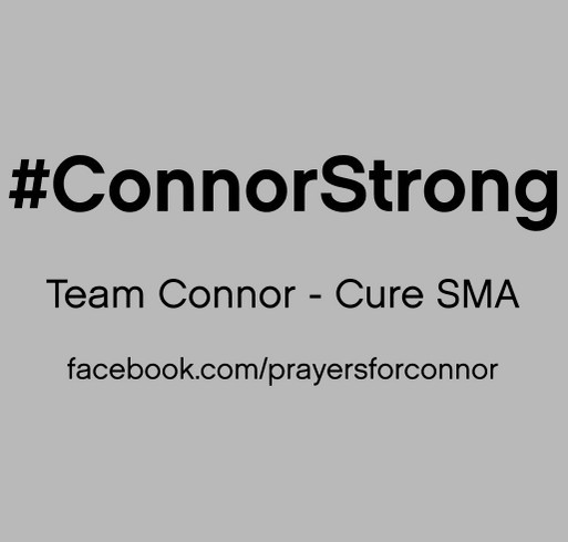 #ConnorStrong Fundraiser shirt design - zoomed