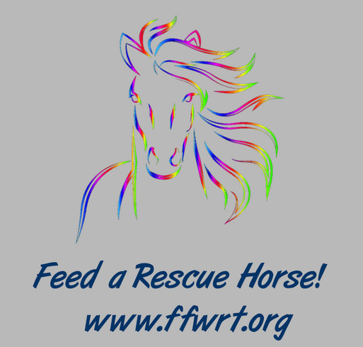 Feed a Rescue Horse shirt design - zoomed