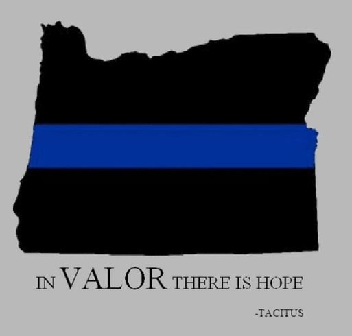 Oregon Auxiliary - Wives Behind The Badge shirt design - zoomed