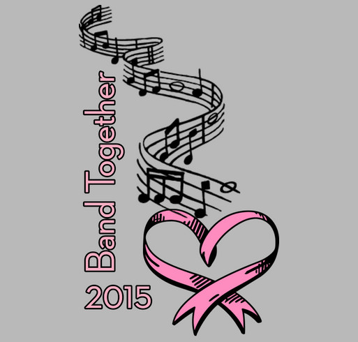 Band Together To Fight Breast Cancer shirt design - zoomed