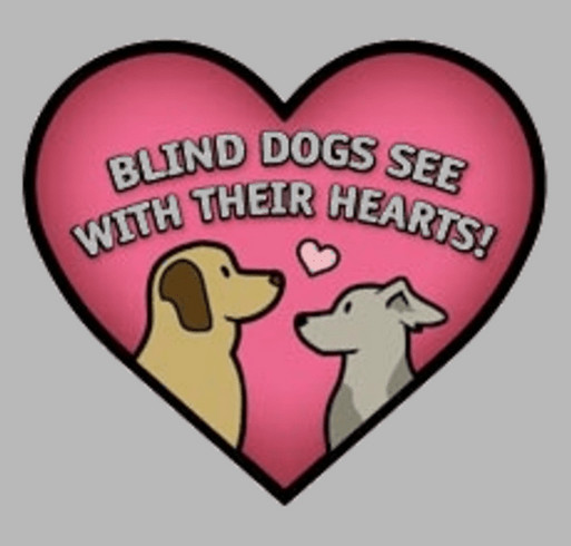 Help Support The Blind Dog Res shirt design - zoomed