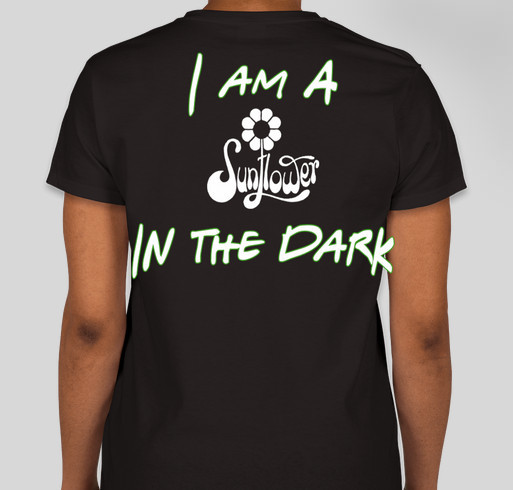 Publishing Sunflowers In The Dark Fundraiser - unisex shirt design - back