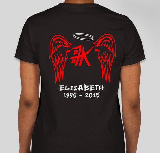 Remembering Elizabeth Fundraiser - unisex shirt design - back