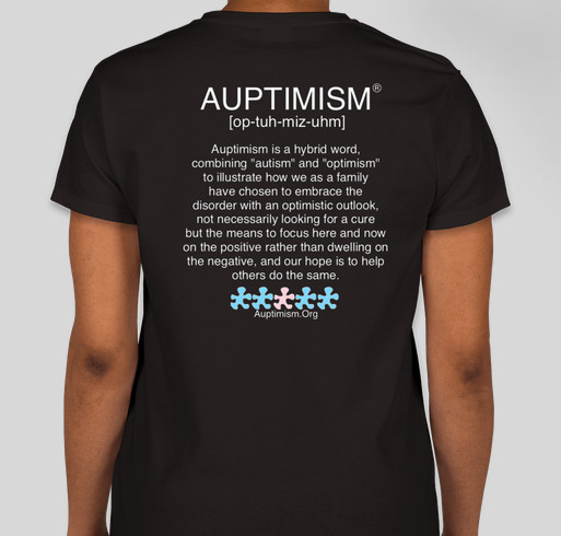 The Definition of "Auptimism" Fundraiser - unisex shirt design - front