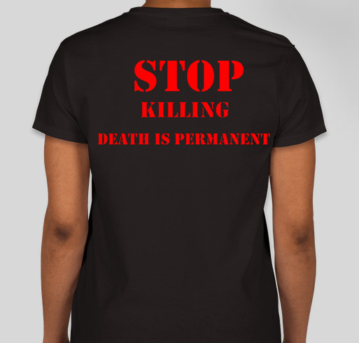 Stop The Violence Fundraiser - unisex shirt design - back