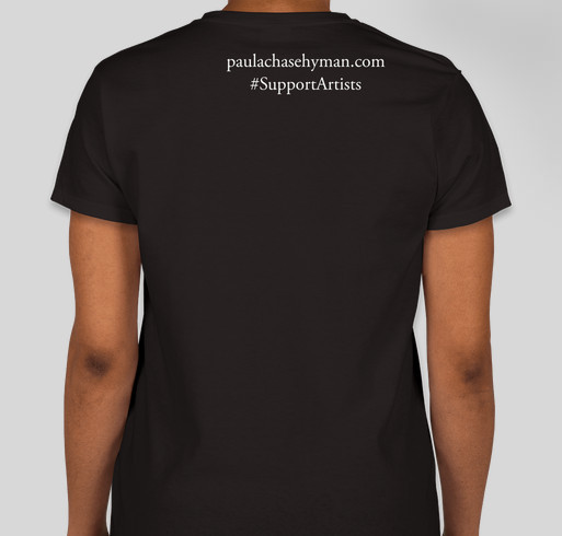 #SupportArtists Fundraiser - unisex shirt design - back