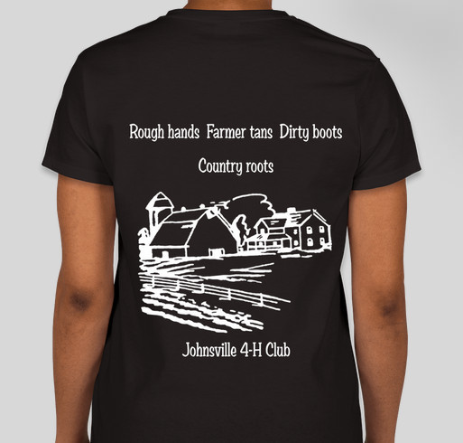 Johnsville 4-H club member shirts Fundraiser - unisex shirt design - back