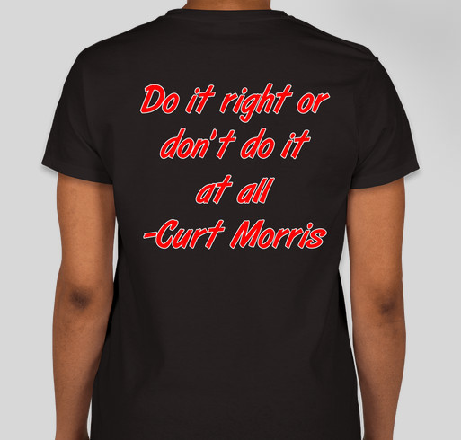 Warriors For The Morris Family Fundraiser - unisex shirt design - back