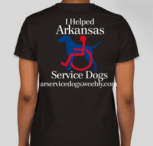 AR Service Dogs Fundraiser Fundraiser - unisex shirt design - back