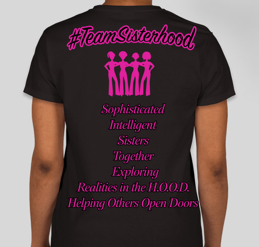 3rd Annual Sponsor a Sweet Sister Fundraiser - unisex shirt design - back