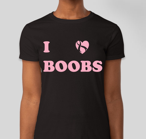 I Heart Boobs Fundraiser - unisex shirt design - front