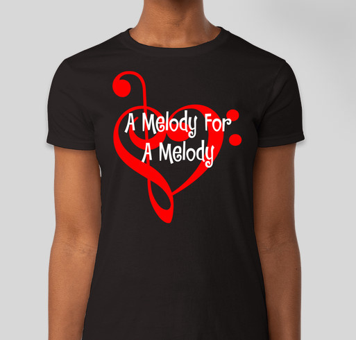 A Melody For a Melody Fundraiser - unisex shirt design - front