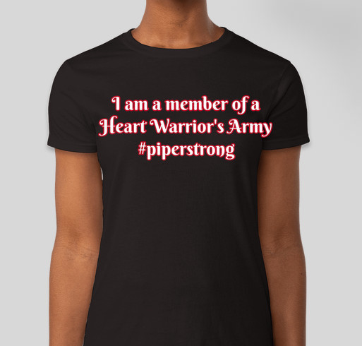 Piper's Journey Fundraiser - unisex shirt design - front