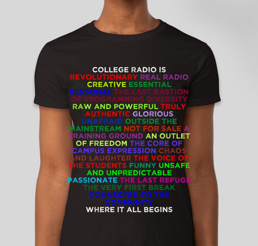 College Radio Day 2015 T-Shirt Campaign Fundraiser - unisex shirt design - front