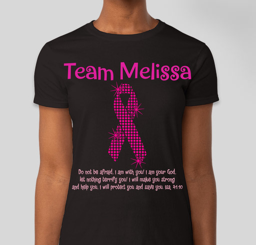 Team Melissa Fundraiser - unisex shirt design - front