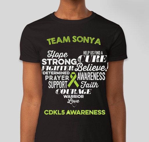 Team Sonya's Story Fundraiser - unisex shirt design - front