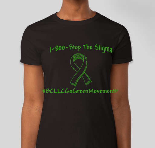 Go Green Movement for Mental Health Fundraiser - unisex shirt design - front