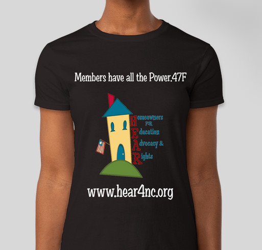 hear4nc.org Fundraiser - unisex shirt design - front
