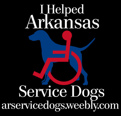 AR Service Dogs Fundraiser shirt design - zoomed