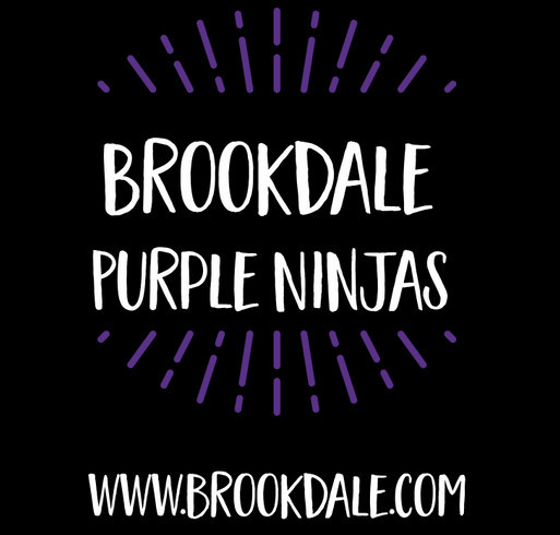 2019 Brookdale Purple Ninjas Alzheimer's Walk Team Shirts shirt design - zoomed