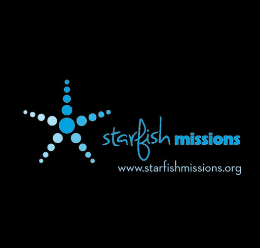 Starfish Missions shirt design - zoomed