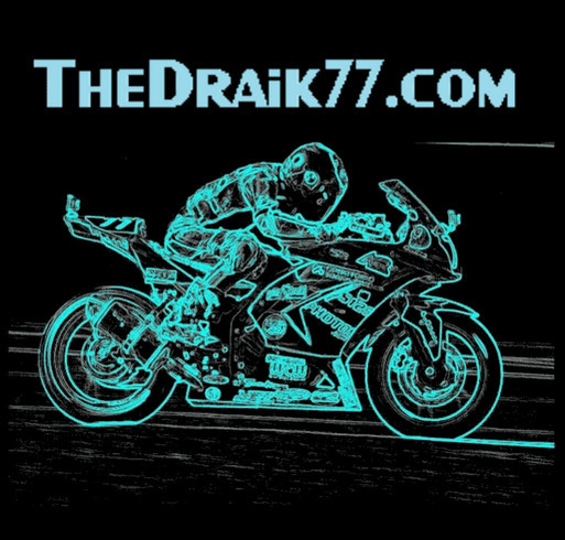 TheDraik77.com Race Fund shirt design - zoomed