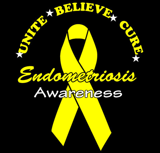 Endometriosis Awareness Support shirt design - zoomed